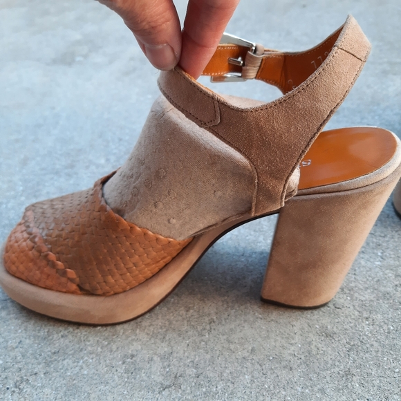 Stephane Kelian, Made in France, Braided Leather Platform Sandal, Luxury, SZ 9 - Picture 4 of 16